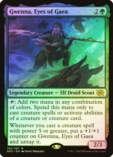 FOIL Gwenna, Eyes of Gaea ~ The Brothers' War [ NearMint ] [ Magic MTG ]