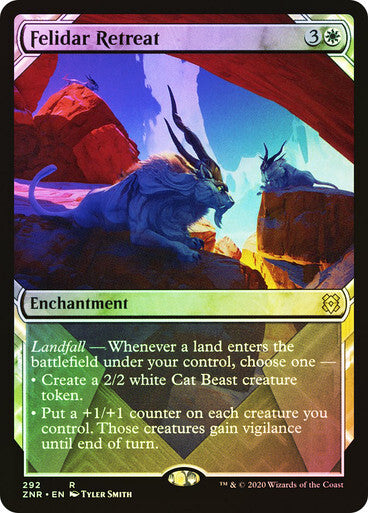 FOIL SHOWCASE Felidar Retreat ~ Zendikar Rising [ NearMint ] [ Magic MTG ]