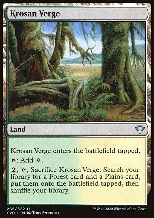 Krosan Verge ~ Commander: Ikoria [ NearMint ] [ Magic MTG ]
