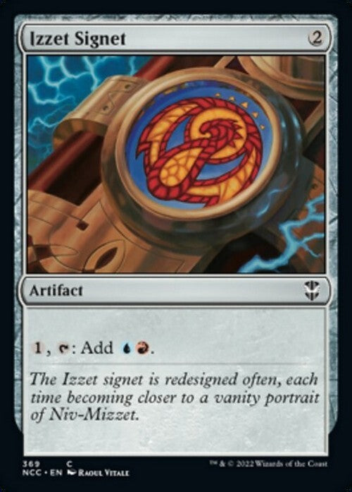Izzet Signet ~ Commander: Streets of New Capenna [ NM ] [ Magic MTG ]