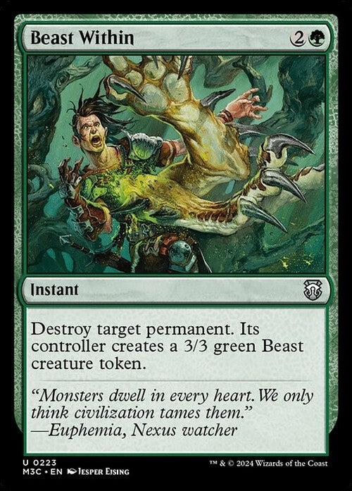 Beast Within ~ Commander: Modern Horizons 3 [ NearMint ] [ Magic MTG ] - London Magic Traders Ltd