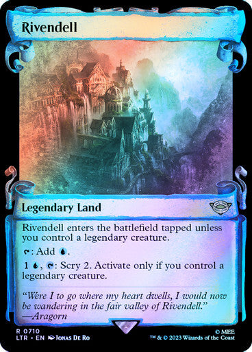 FOIL SILVER Rivendell ~ The Lord of the Rings [ NM ] [ Magic MTG ]