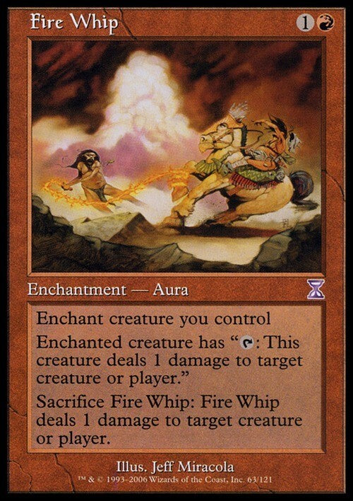 Fire Whip ~ Time Spiral [ Excellent ] [ Magic MTG ]
