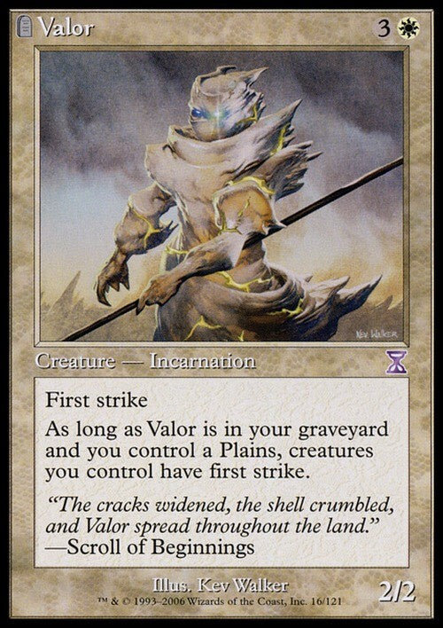 Valor ~ Time Spiral [ PLAYED ] [ Magic MTG ]