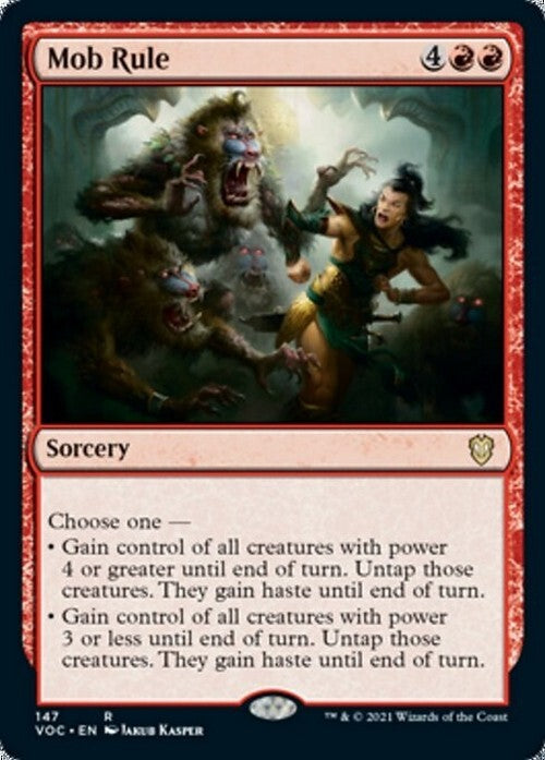 Mob Rule ~ Commander: Crimson Vow [ NM ] [ Magic MTG ]