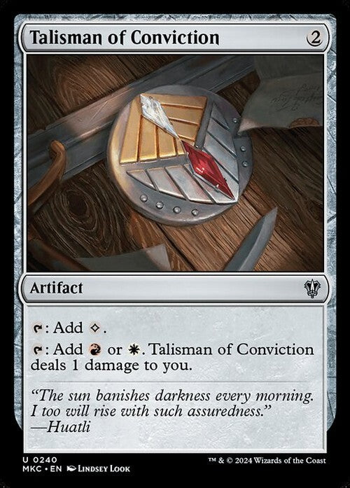 Talisman of Conviction ~ Commander: Murders at Karlov Manor [ NM ] [ Magic MTG ]