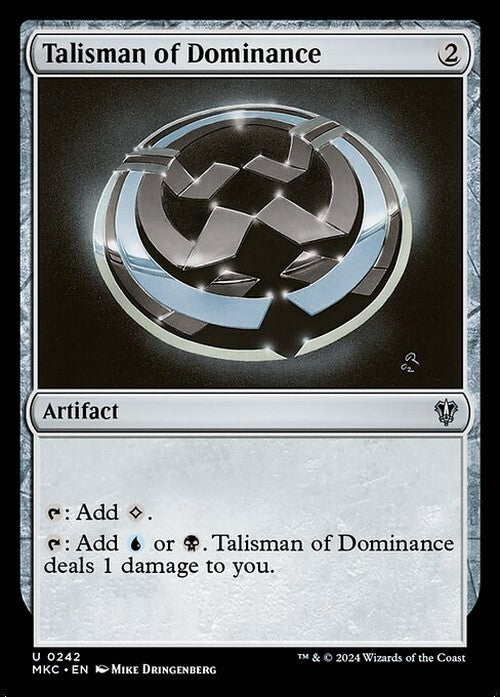 Talisman of Dominance ~ Commander: Murders at Karlov Manor [ NM ] [ Magic MTG ]