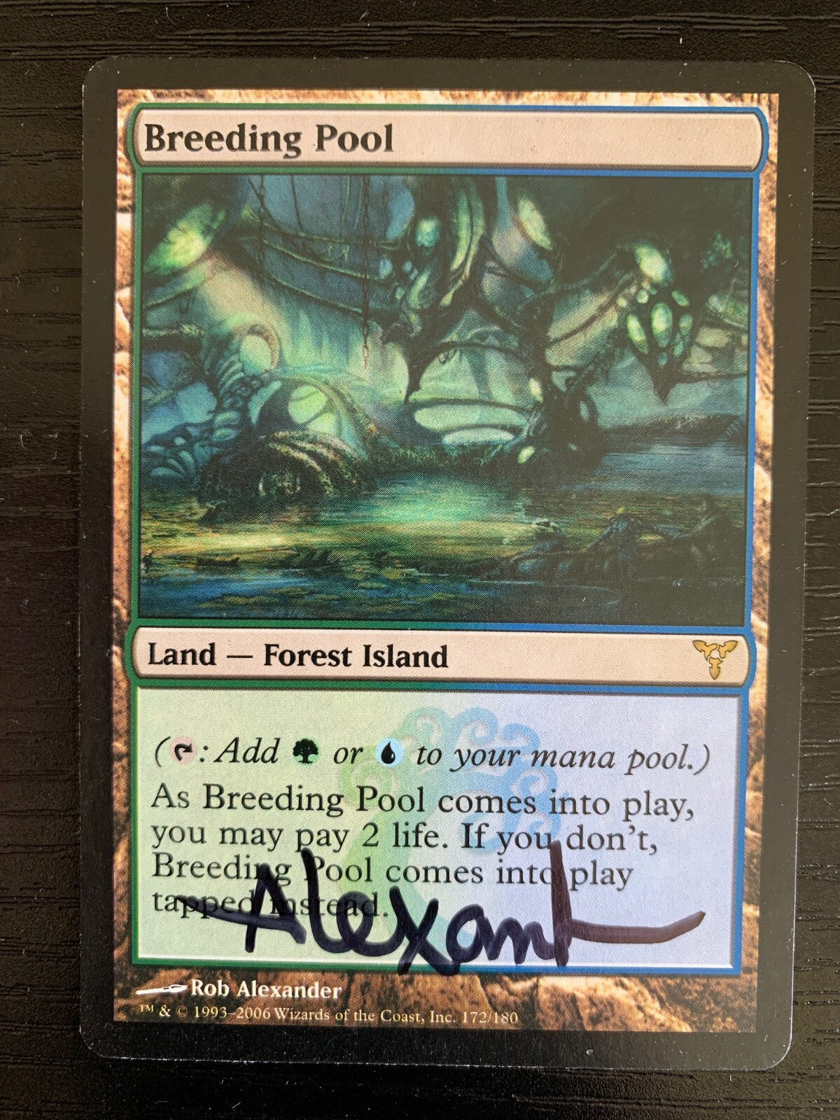 SIGNED Breeding Pool  (Rob Alexander) ~ Dissension [ NearMint ] [ Magic MTG ]