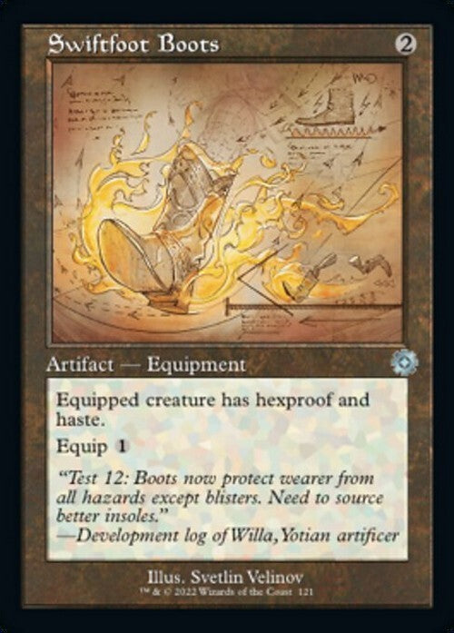 SCHEMATIC Swiftfoot Boots ~ The Brothers' War [ NM ] [ Magic MTG ]