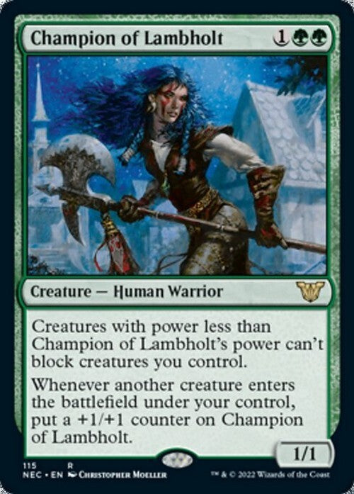 Champion of Lambholt ~ Commander: Kamigawa: Neon Dynasty [ NM ] [ Magic MTG ]