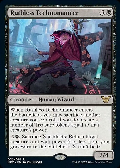 Ruthless Technomancer ~ Commander: Kamigawa: Neon Dynasty [ NM ] [ Magic MTG ]