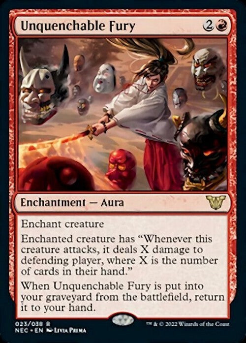 Unquenchable Fury ~ Commander: Kamigawa: Neon Dynasty [ NM ] [ Magic MTG ]