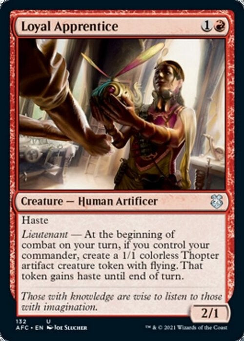 Loyal Apprentice ~ Commander: Adventures in the Forgotten Realms [ NM ] [ MTG ]