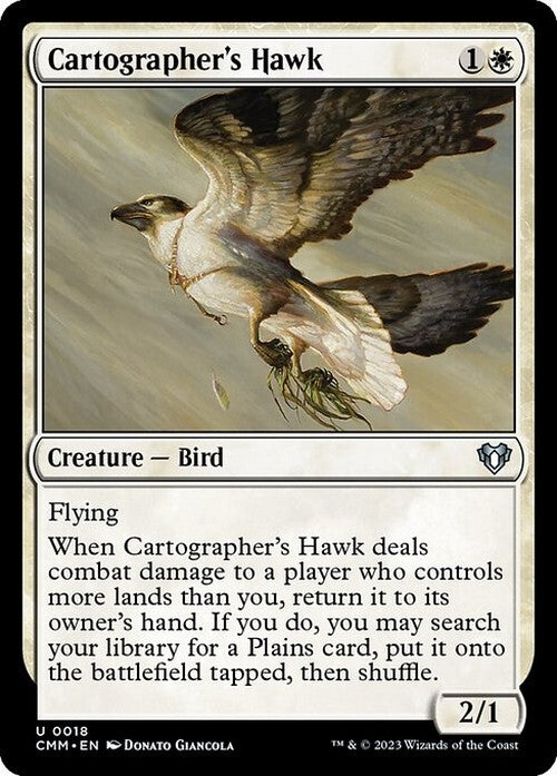 Cartographer's Hawk ~ Commander Masters [ NearMint ] [ Magic MTG ]