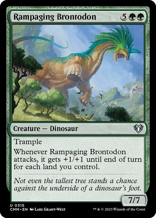 Rampaging Brontodon ~ Commander Masters [ NearMint ] [ Magic MTG ]