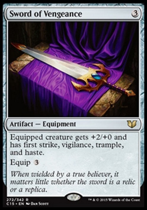 Sword of Vengeance ~ Commander 2015 [ Excellent ] [ Magic MTG ]