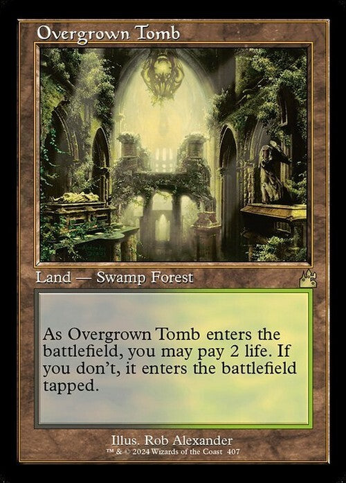 RETRO Overgrown Tomb ~ Ravnica Remastered [ NM ] [ Magic MTG ]