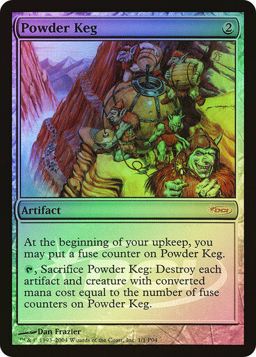 FOIL Powder Keg ~ Player Rewards Promos [ MODERATELY PLAYED ]  [ Magic MTG ]