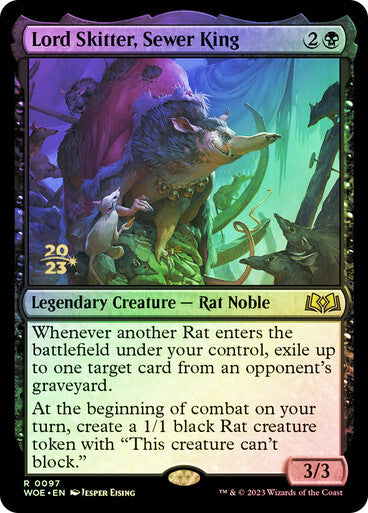 FOIL Lord Skitter, Sewer King ~ Prerelease Wilds of Eldraine [ NM ] [ MTG ]