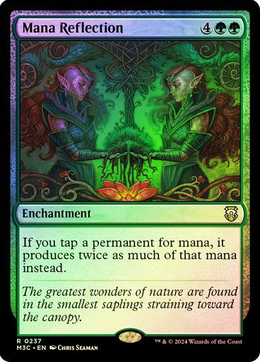 FOIL RIPPLE Mana Reflection ~ Commander: Modern Horizons 3 [ NM ] [ Magic MTG ]