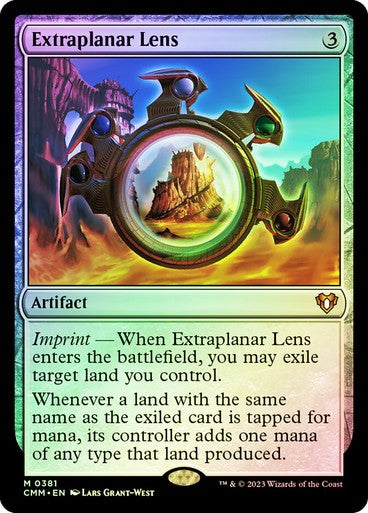 FOIL Extraplanar Lens ~ Commander Masters [ NearMint ] [ Magic MTG ]