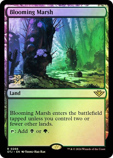 FOIL Blooming Marsh ~ Prerelease Outlaws of Thunder Junction [ NM ] [ MTG ]