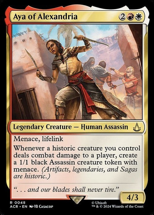 Aya of Alexandria ~ Assassin's Creed [ NM ] [ Magic MTG ]