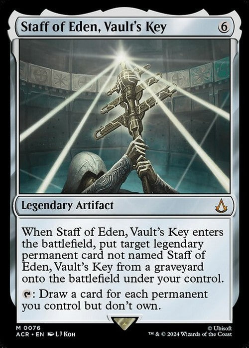 Staff of Eden, Vault's Key ~ Assassin's Creed [ NM ] [ Magic MTG ]