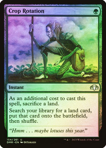 FOIL Crop Rotation ~ Dominaria Remastered [ NearMint ] [ Magic MTG ]