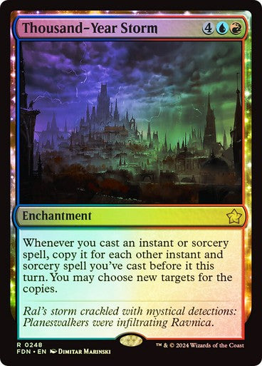 FOIL Thousand-Year Storm ~ Foundations [ NearMint ] [ Magic MTG ]
