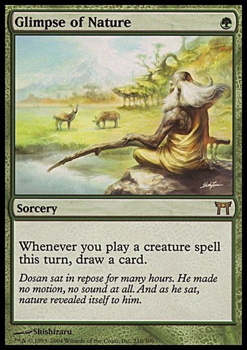 Glimpse of Nature ~ Champions of Kamigawa [ NearMint ] [ Magic MTG ]