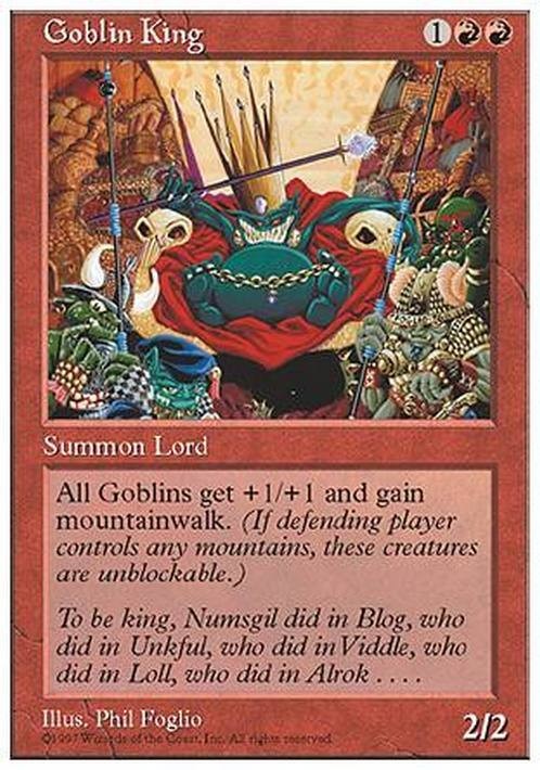 Goblin King ~ Fifth Edition [ HEAVILY PLAYED ] [ Magic MTG ]