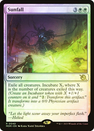 FOIL Sunfall ~ March of the Machine [ NM ] [ Magic MTG ]