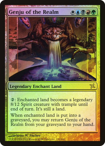 FOIL Genju of the Realm ~ Betrayers of Kamigawa [ PLAYED ] [ Magic MTG ]