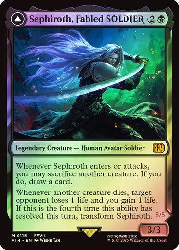 FOIL Sephiroth, Fabled SOLDIER ~ Final Fantasy [ NM ] [ Magic MTG ]