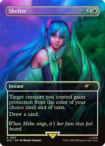FOIL Shelter ~ Secret Lair: Hatsune Miku [ NearMint ] [ Magic MTG ]
