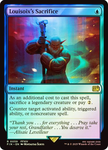 FOIL Louisoix's Sacrifice ~ Final Fantasy [ NM ] [ Magic MTG ]