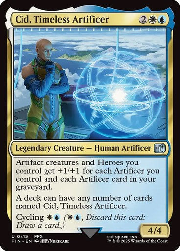 Cid, Timeless Artificer #415 ~ Final Fantasy [ NM ] [ Magic MTG ]