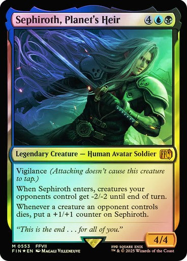 FOIL Sephiroth, Planet's Heir ~ Final Fantasy [ Excellent ] [ Magic MTG ]