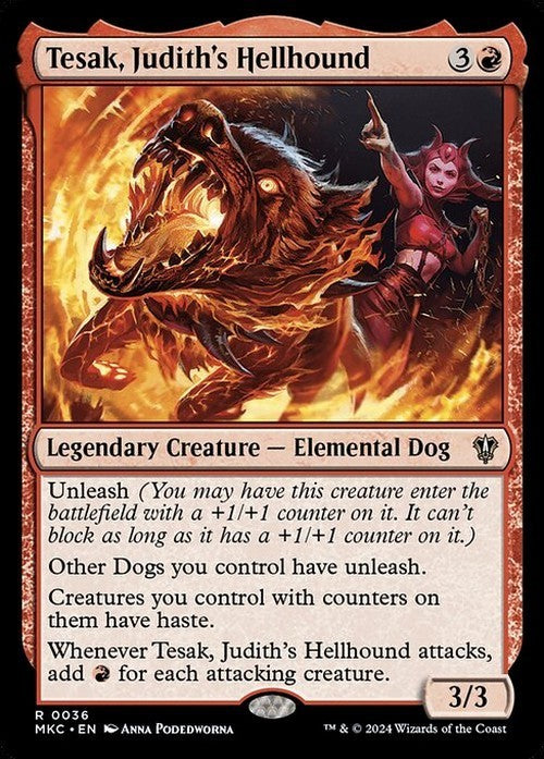 Tesak, Judith's Hellhound ~ Commander: Murders at Karlov Manor [ NM ] [ MTG ]