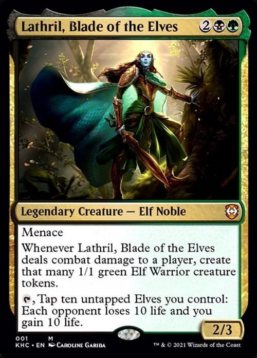 Lathril, Blade of the Elves ~ Commander: Kaldheim [ NearMint ] [ Magic MTG ]