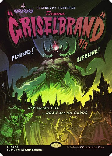 FOIL BORDERLESS Griselbrand ~ Innistrad Remastered [ NM ] [ Magic MTG ]