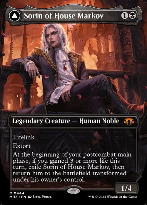 BORDERLESS Sorin of House Markov ~ Modern Horizons 3 [ NearMint ] [ Magic MTG ]