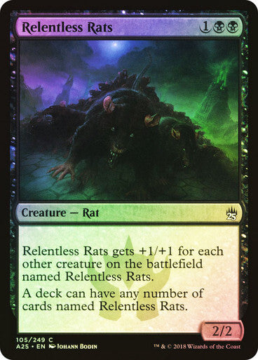 FOIL Relentless Rats ~ Masters 25 [ NearMint ] [ Magic MTG ]