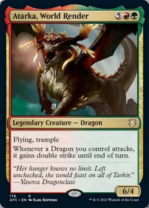 Atarka, World Render ~ Commander: Adventures in the Forgotten Realms [ NM ]