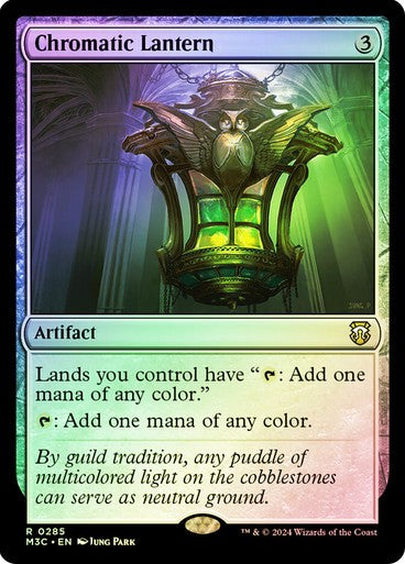 FOIL RIPPLE Chromatic Lantern ~ Commander: Modern Horizons 3 [ NM ] [ MTG ]