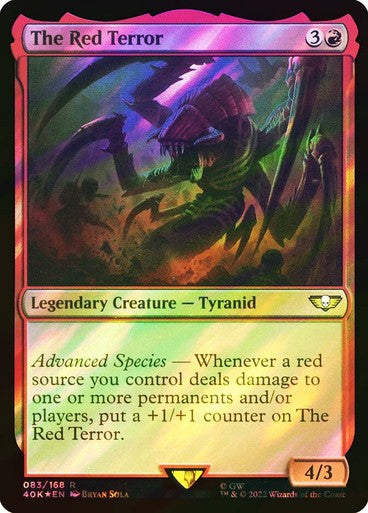FOIL SURGE The Red Terror ~ Commander: Warhammer 40,000 [ NM ] [ Magic MTG ]