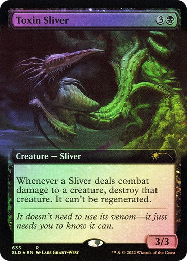FOIL Toxin Sliver ~ Secret Lair [ NearMint ] [ Magic MTG ]