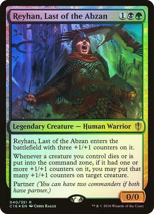 FOIL Reyhan, Last of the Abzan ~ Commander 2016 [ Excellent ] [ Magic MTG ]