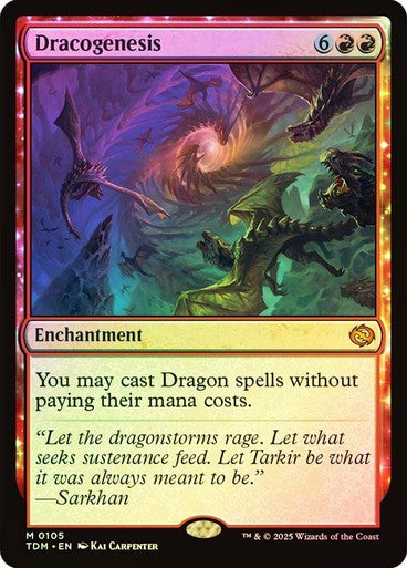 FOIL Dracogenesis ~ Tarkir: Dragonstorm [ NM ] [ Magic MTG ]